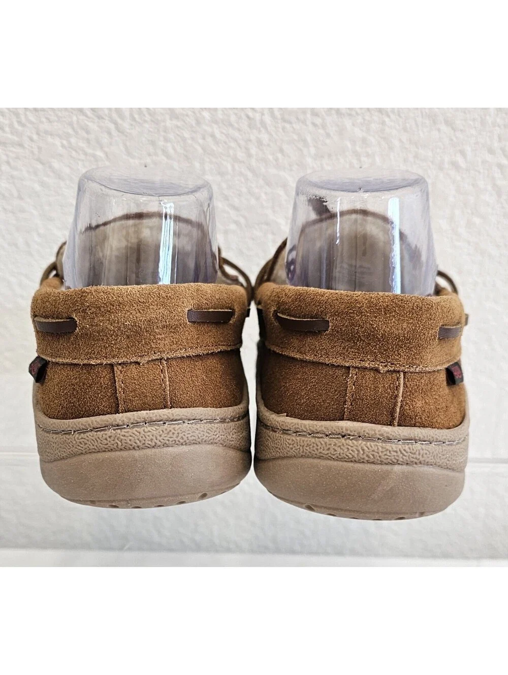 Bass Men’s Brown Moccasin Slippers Size 7M